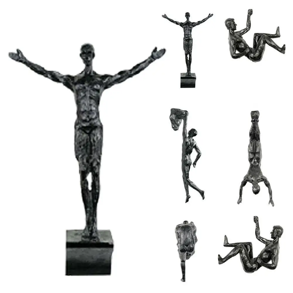 Climbing Athlete Man Art Sports Wall Hanging Ornaments Home Figures Miniatures R - Image 2