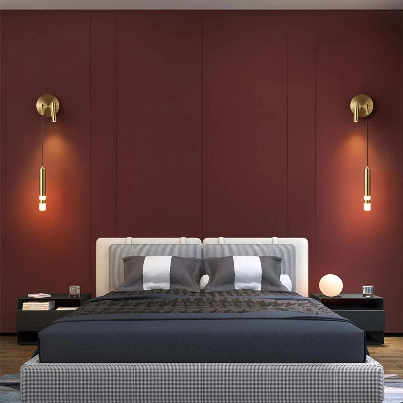 Nordic Bedroom Decoration Wall Lamp Iron Material Linear Light With Reading Spot - Image 4
