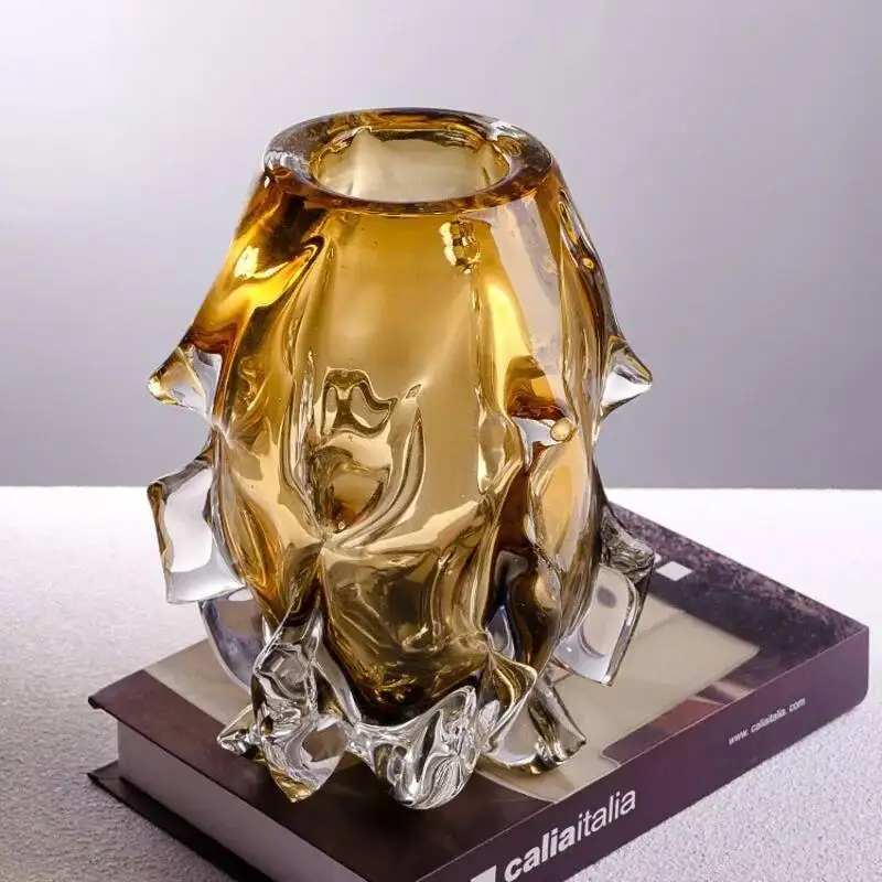 Light Luxury Creative Crystal Glass Vase, Living Room, Entrance, Aquaculture, Fl - Image 5