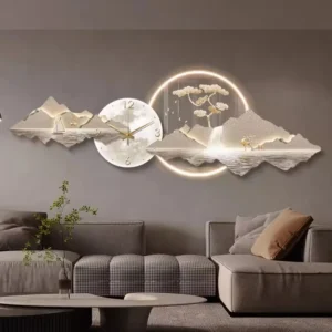 Led Luxury Wall Clocks Mechanism Interior Modern Aesthetic Creative Wall Watch N