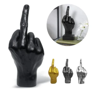 Resin Ornaments Of Middle Finger Statue Upright Middle Finger Arts Crafts Deskto