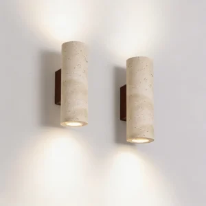 Yellow Cave Stone Wall Lamp Led Bedside Japan Bedroom Living Room Wall Light Tra
