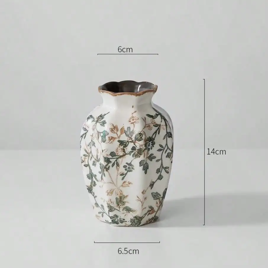 Ice Cracked Ceramic Vase Water Nourishing Flower Arrangement Dried Flower Gift A - Image 5