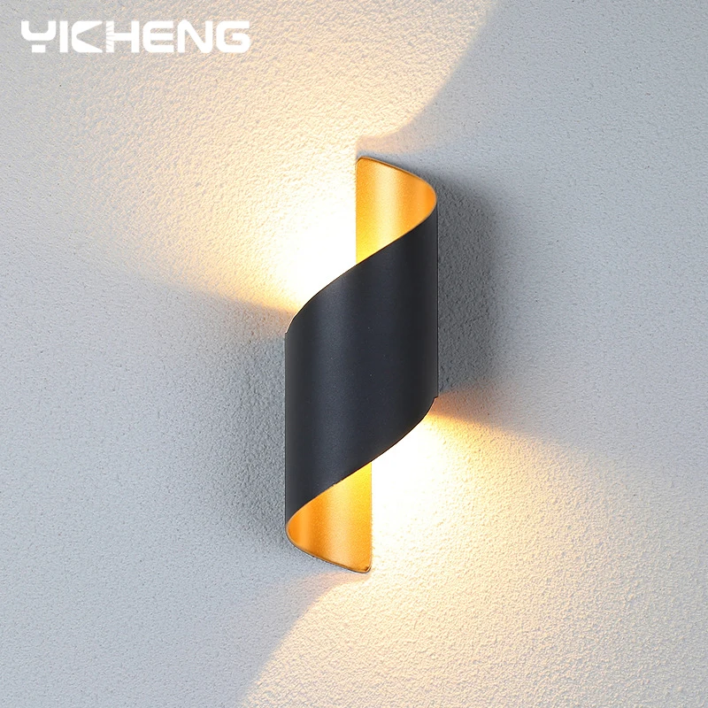 Spiral Design LED Wall Lamp 10W Indoor Wall Lights Waterproof Outdoor Modern Nor - Image 5