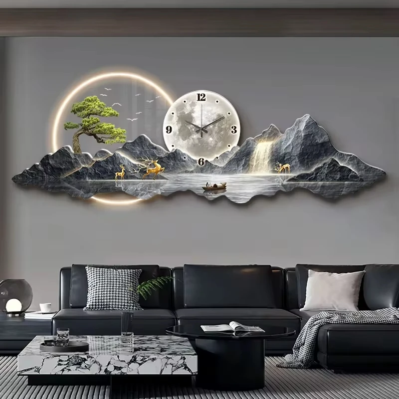 Design Luxury Wall Clocks Living Room Led Aesthetic Minimalist Wall Watch Silent - Image 6