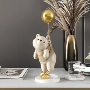 Home Decor Creative Dog Bear Sculptures Balloon Puppy Statues Home Decorative Or