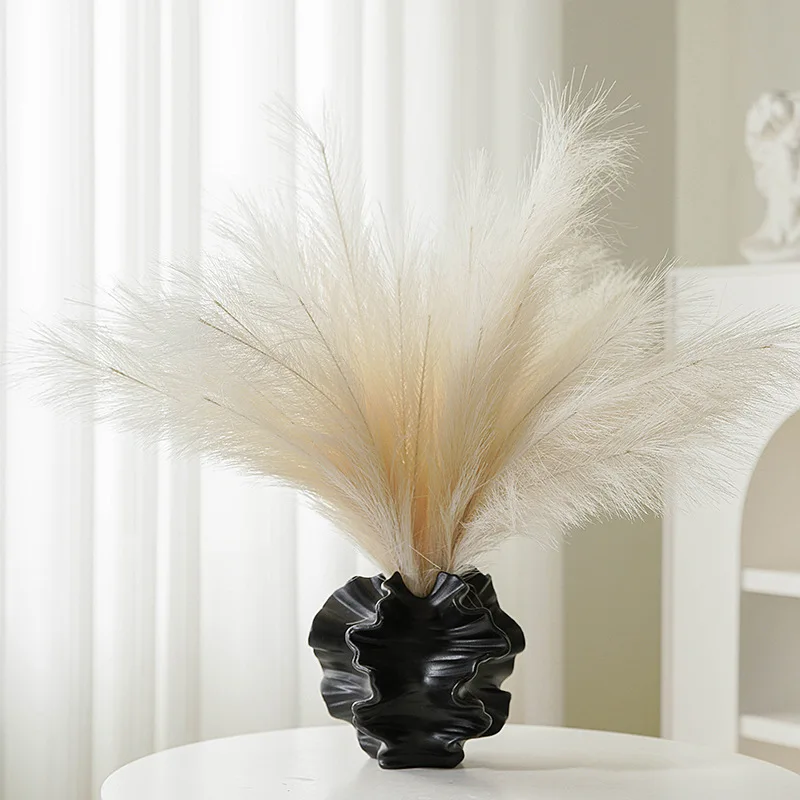 Art Minimalist Vase Ornament Ceramic Coral Vase Nordic White Hotal Office Living - Image 2