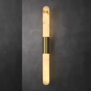 Modern Luxury Real Marble Wall Lights Copper LED Sconces Decoration Home Bedroom