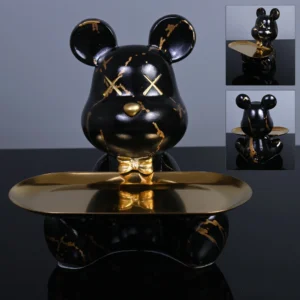 Colorful Bear Statues and Sculptures Butler Figure Ornaments Interior Nordic Dec