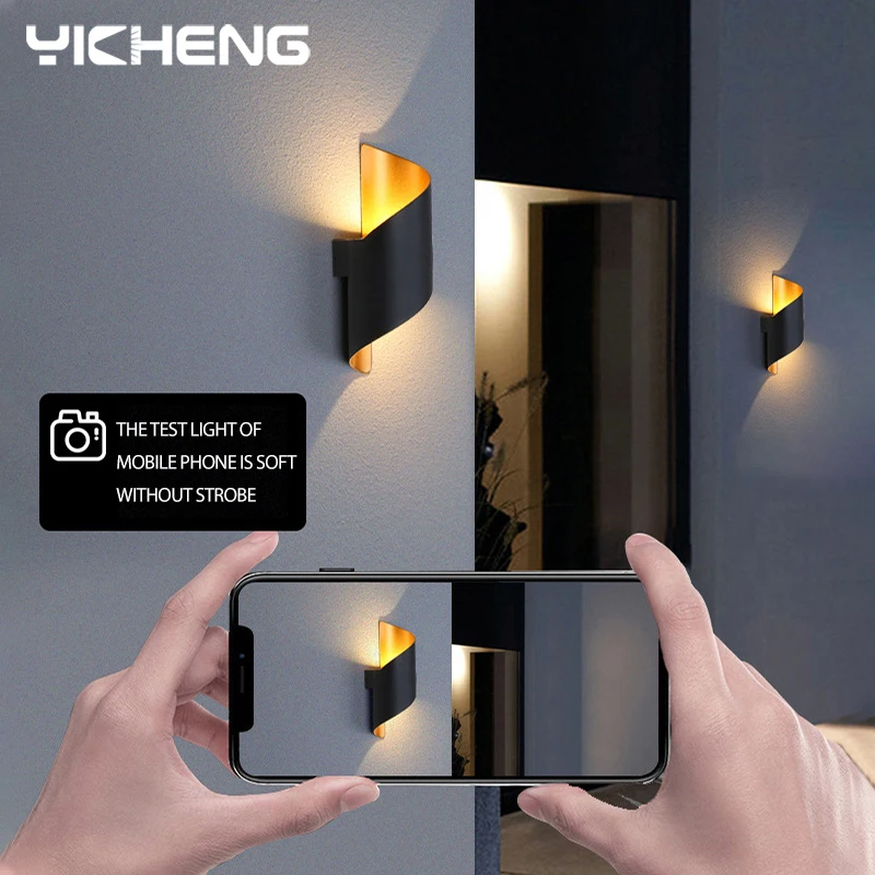 Spiral Design LED Wall Lamp 10W Indoor Wall Lights Waterproof Outdoor Modern Nor - Image 4
